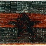 Sven Stilinović, Zászló, 1984-85, vegyes média, 350 x 470 mm © Marinko Sudac-gyűjtemény
