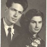 Esküvői fotó 1955-ből, első feleségemmel, Varsa Verával